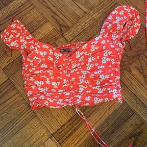 Crop top and matching skirt